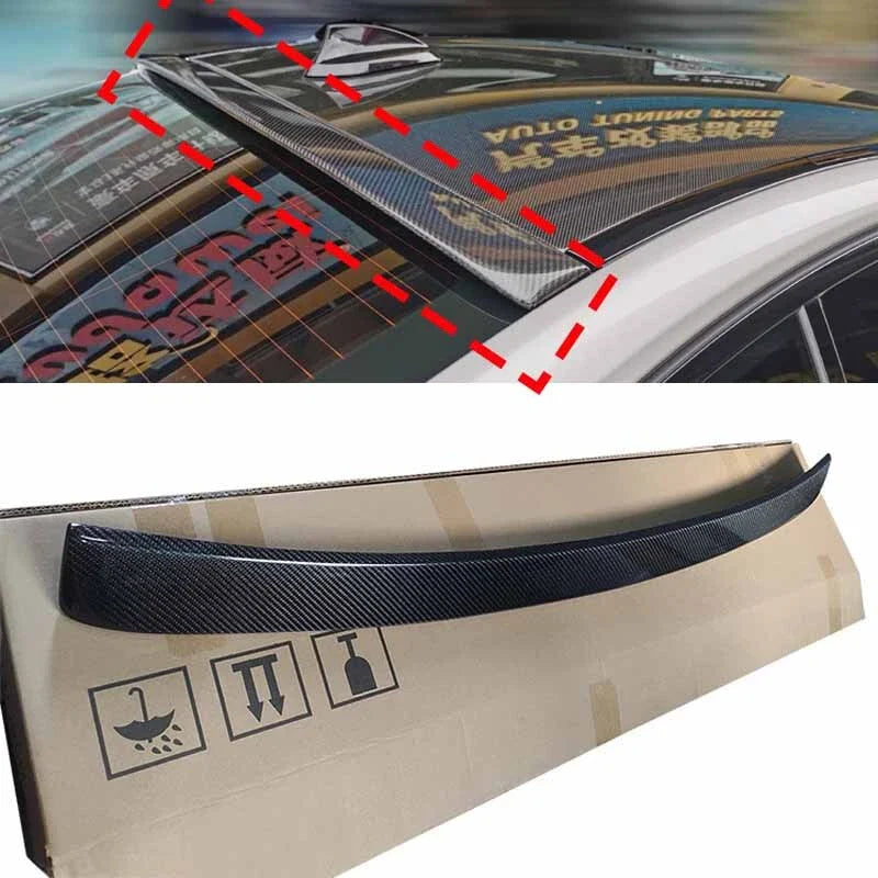 BMW M5 F90 2018-2023 Dry Carbon Fiber Refit Rear Roof Spoiler Wing Lip Parts
