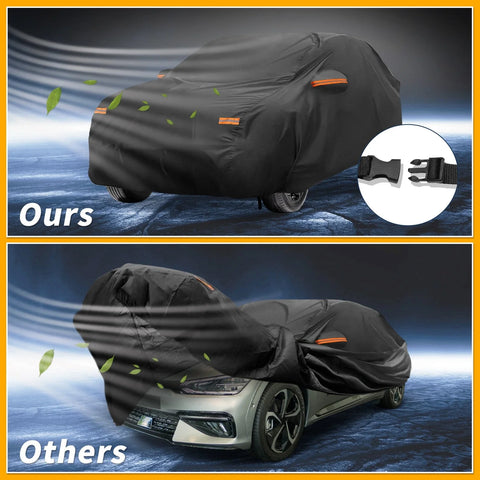 Kia e-Niro (2016-2023) Black 210D-PU Waterproof All Weather Car Cover