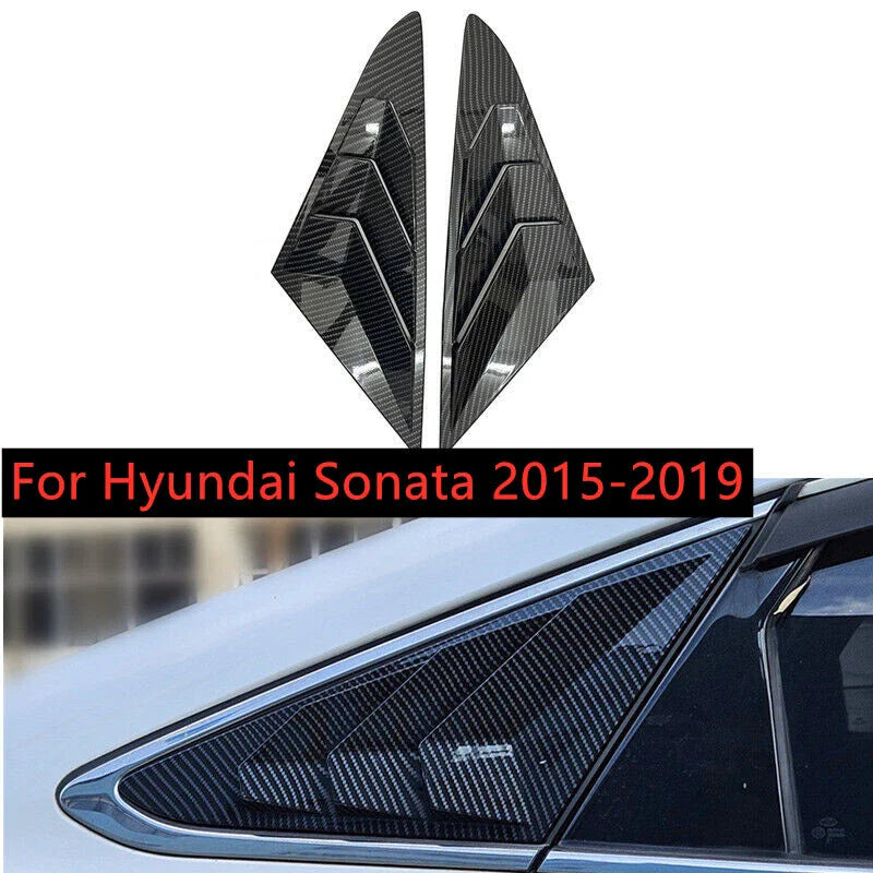 Hyundai Sonata Carbon Fiber Window Louver Trim Cover (2015–2019)