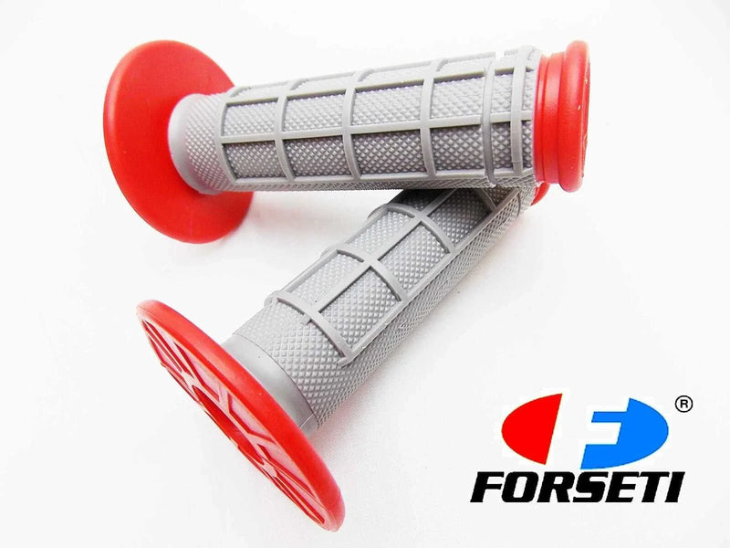 KTM MX Enduro Trail Red Grey Forseti Hand Grip Set Handlebar Grips (N/A)