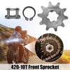 Dirt Bike Mini Bike 1 x Set 420 10T 17mm Motorcycle Front Engine Sprocket