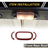 Jeep Wrangler JK Pink Front Rear Roof Reading Light Trim Covers (2011-2017)