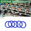 Oil Seal 50x60x7mm TPU Rotary Shaft Seal Blue 5 Pcs