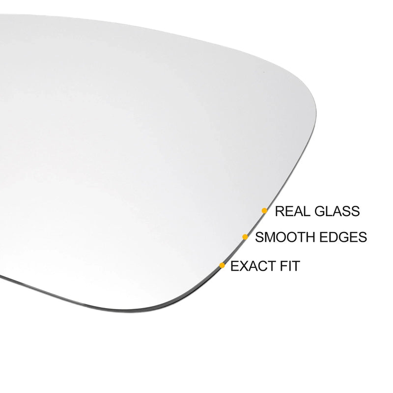 Porsche Panamera Left Side White Mirror Glass w/ Back Heated (2016-2020)