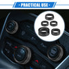 Chrysler 300 and Dodge Challenger Black 5 x AC Climate Control Knob Ring