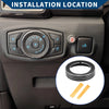 Ford Mustang (2015-2020) Black 1 x Headlight Switch Knob Cover Ring