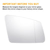 Mercedes-Benz S / C / E-Class Right Side Heated White Mirror Glass