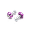 Car Motorcycle 4 x Purple Aluminum Alloy Decorative License Plate Bolt Screw