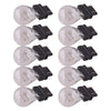Car 10 x 3157 Clear Tail Signal Brake Light Bulbs