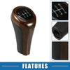 BMW Black Red Wood Pattern 6 Speed Automatic Transmission Gear Shift Knob