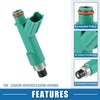 Toyota Camry Fuel Injector 2.4L Green 4 x (2004-2009)