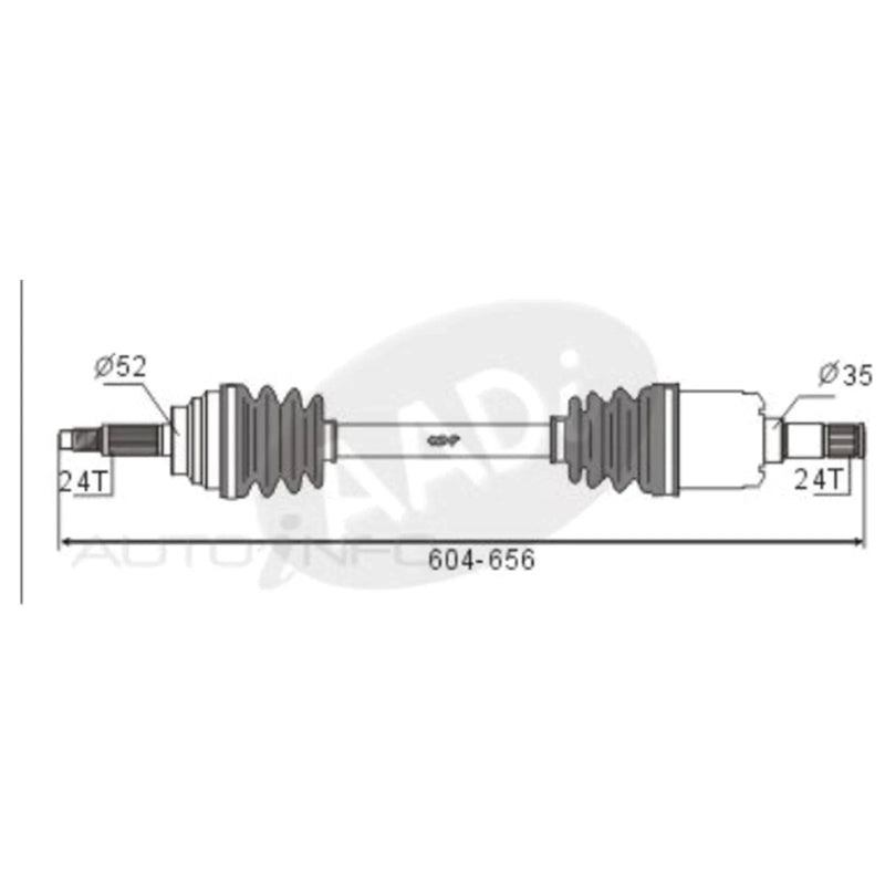 Mazda 121 DW 4cyl 1.3L B3 LH CV Shaft (1996-2000)