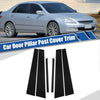 Honda Accord Glossy Black Car Door Window Pillar Post Covers (2003-2007)