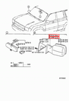 Toyota LandCruiser 80 Series FJ LH RH Outer Rear View