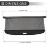 Dodge Durango 2011-2021 7 Seater Gloss Black Retractable Cargo Cover