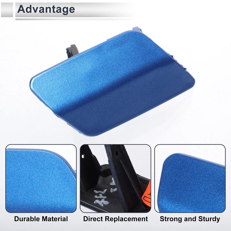 BMW 3 Series Blue Front Right Side Bumper Headlight Washer Nozzle Cover Cap
