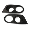 BMW E46 M3 Front Bumper Fog Light Covers LH & RH Matte Black (2001-2006)