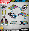 Suzuki RMZ 250 (2007-2009) Pinned Style Stickers Custom Graphics Full Kit