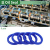 Auto Oil Seal 5 Pcs Seal Ring Shaft Seal TPU 45x56x7mm High Pressure Blue
