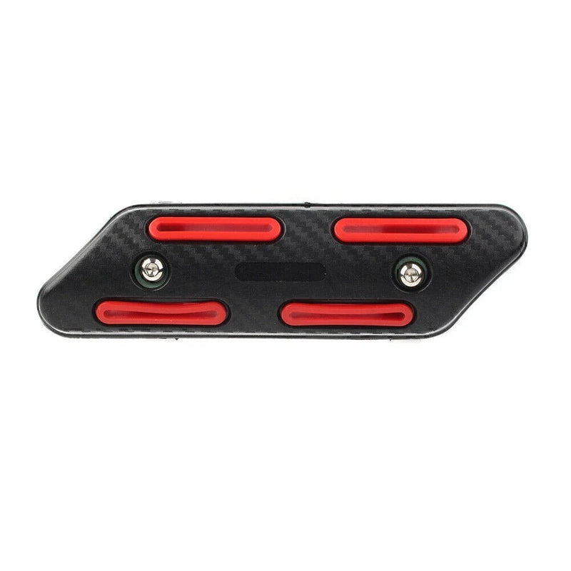 Motor Exhaust Muffler Heat Shield Cover (Red)