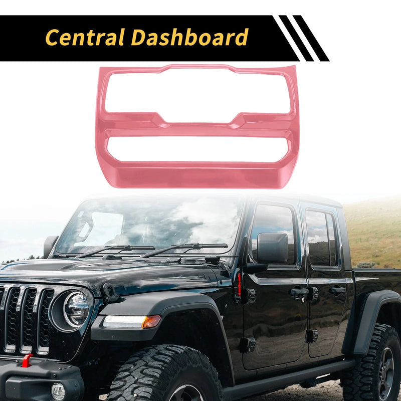 Jeep Wrangler JL JLU (2018-2024) Pink Dashboard Center Control Panel Cover
