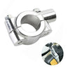 7/8" 10mm Silver Motorcycle Handle Bar Mirror Mount Holder Clamp