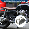 Motorcycle Muffler Heat Guard with Clamp 110x58mm 1 Set Black