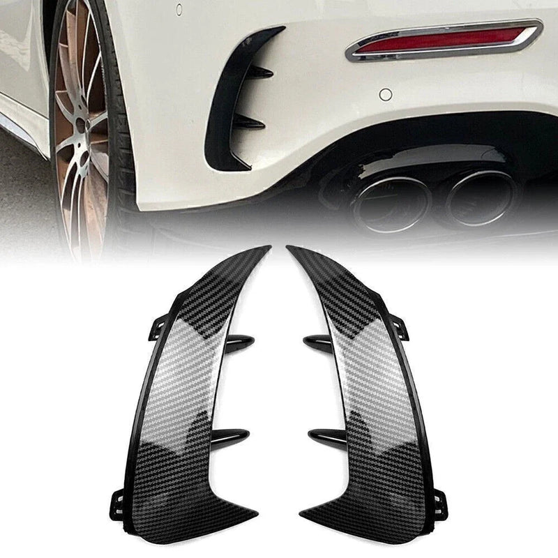 Benz A-Class V177 A200 A220 Rear Bumper Spoiler Air Vent Carbon (2018-2022)