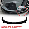 Audi A5 Sline S5 Gloss Black Front Bumper Spoiler Lip (2021-2024)