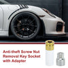 Porsche Cayenne Set of 2 Wheel Lock Lug Nuts with 21 Teeth Anti-theft Key