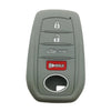 Toyota Venza Grey Silicone 4 Button Key Cover Case (2021-2023)