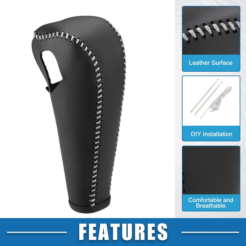 Chevrolet Trax 2015-2021 Black Gray Stitching Gear Shift Lever Cover