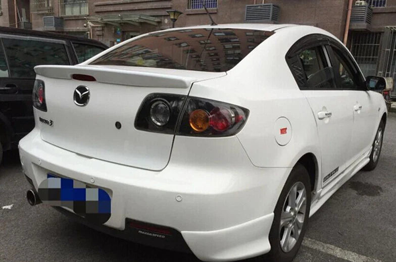 Mazda 3 4DR Sedan Unpainted Factory Style Spoiler Wing (2003-2009)
