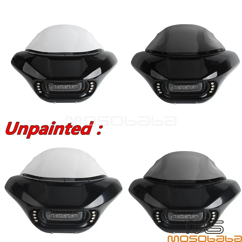 Softail Street Bob ABS Fairing Windshield w/Bracket & Turn Signal (2018-2023)