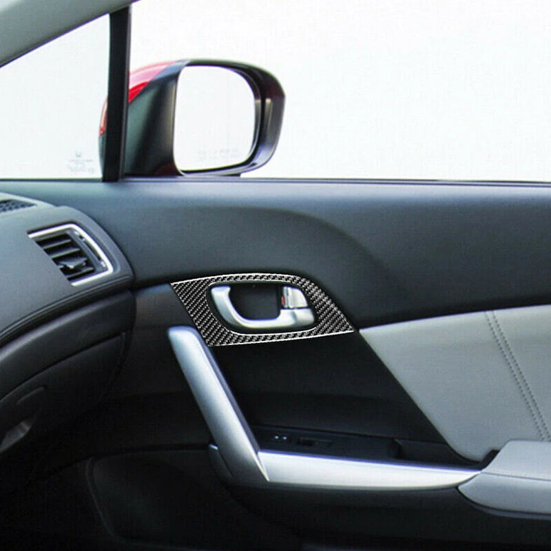 Honda Civic Black Interior Door Handle Cover Trim (2012-2015)