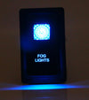 Dual LED Backlit Fog Lights Rocker Switch with Mounting Panel