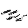 Daytona 675 R Silver Extendable Brake Clutch Levers & Handlebar Grips