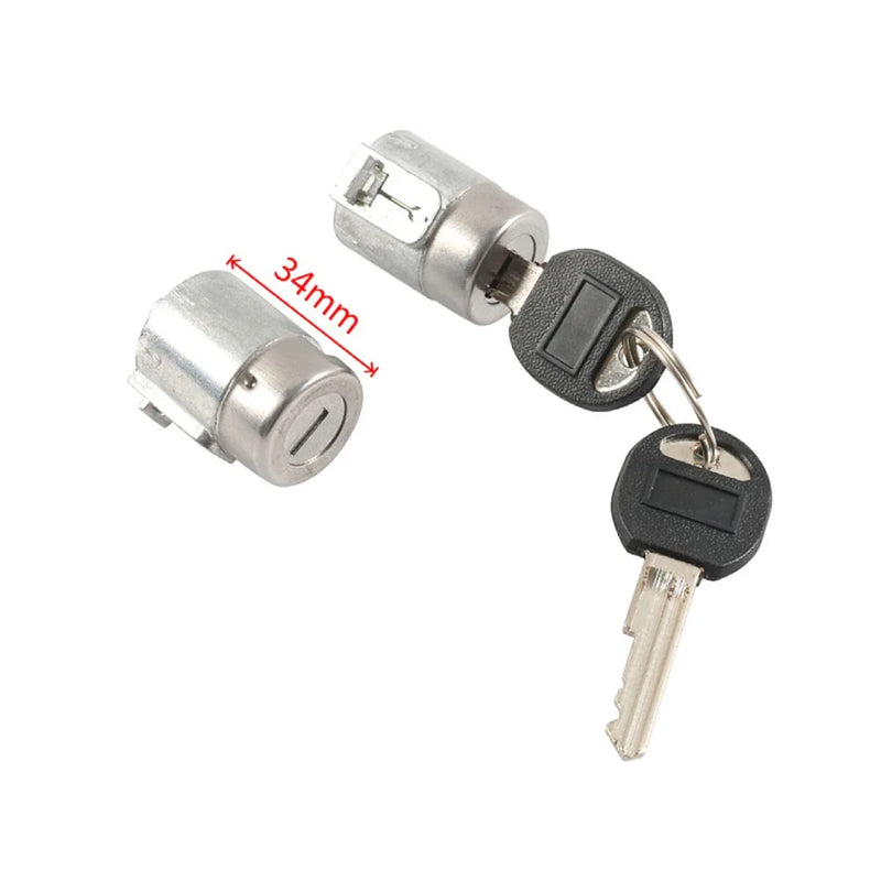 Chevy C1500 C2500 GMC Suburban Yukon Door Lock Cylinder Kit with Keys (1992-1999)