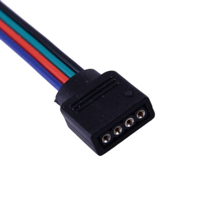 5050 RGB LED Strip Light 10 x 4-Pin Male Female Connectors (3528)