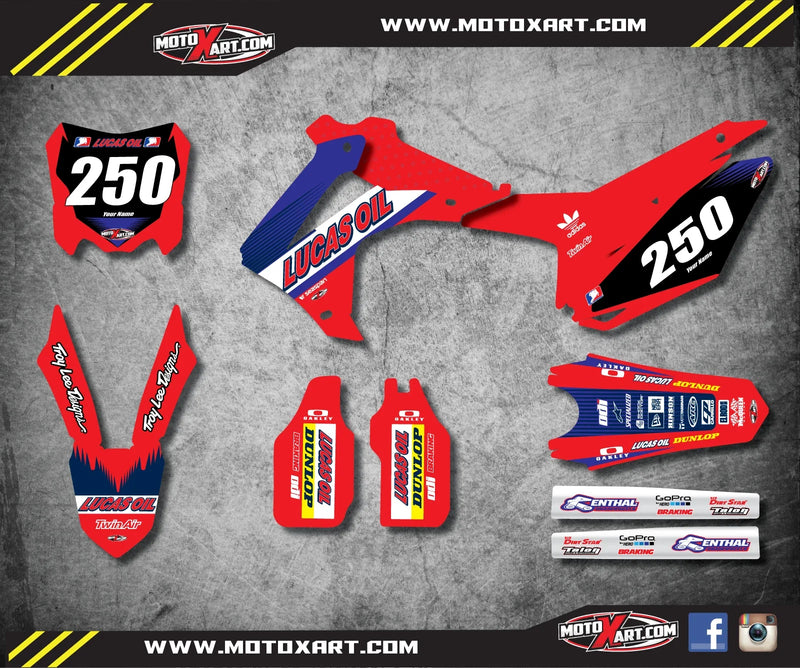 Honda CRF 250 (2014-2016) ACTIVE STYLE Stickers Custom Graphics Full Kit
