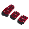 Car Accessories Red Non-Slip Gas Brake Foot Pedal Pad Cover (3 x Pieces)