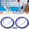 Yamaha Blue 2 x 33ft 394 Inch Marine Type Shift Remote Control Box Cable