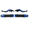 Suzuki GSX-S750 Blue Extendable Brake Clutch Levers & Handlebar Grips (2017-2023)
