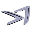 BMW X5 Chrome Side Wing Fender Air Flow Vent Trim Covers (14-16)