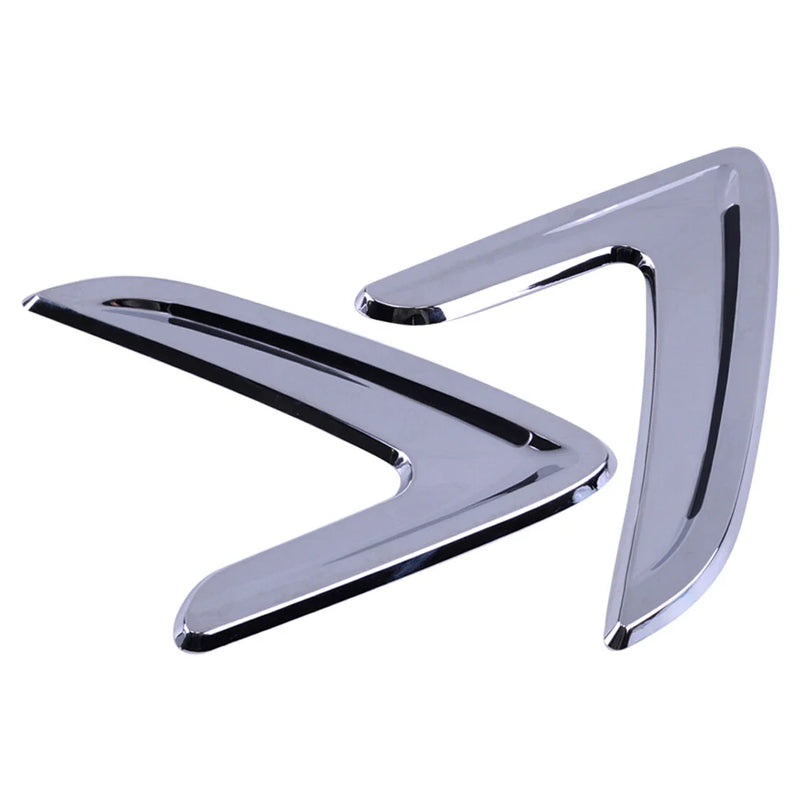 BMW X5 Chrome Side Wing Fender Air Flow Vent Trim Covers (14-16)