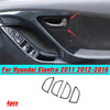 Hyundai Elantra ABS Carbon Fiber Inner Door Handle Lock Frame (2011–2016)
