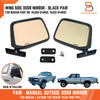Nissan 720 Ute Black Side View Door Wing Mirrors (1980-1986)