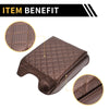 Ford F-150 Microfiber Leather Carbon Fiber Brown Armrest Cover