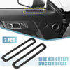 Ford Mustang 2 x Carbon Fiber Side Air Outlet Sticker Trim (2015-2020)
