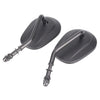 Street Bob FXDB Oval Universal Motorcycle Rear View Side Mirrors (07-16)